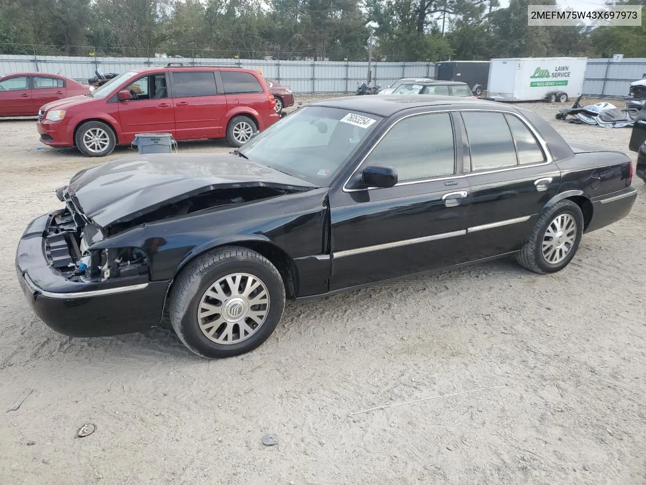 2003 Mercury Grand Marquis Ls VIN: 2MEFM75W43X697973 Lot: 76053254