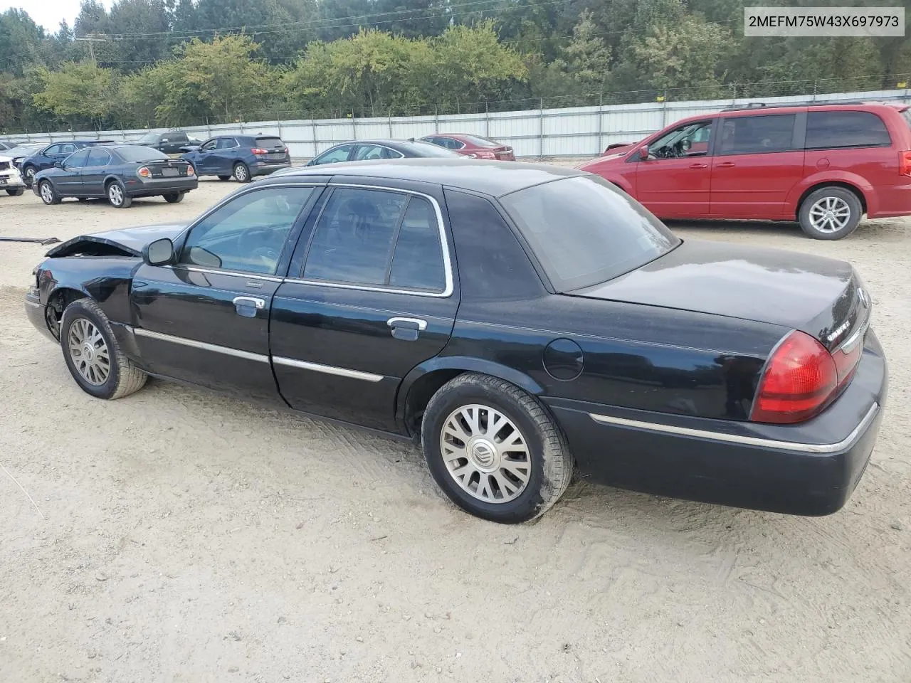 2003 Mercury Grand Marquis Ls VIN: 2MEFM75W43X697973 Lot: 76053254