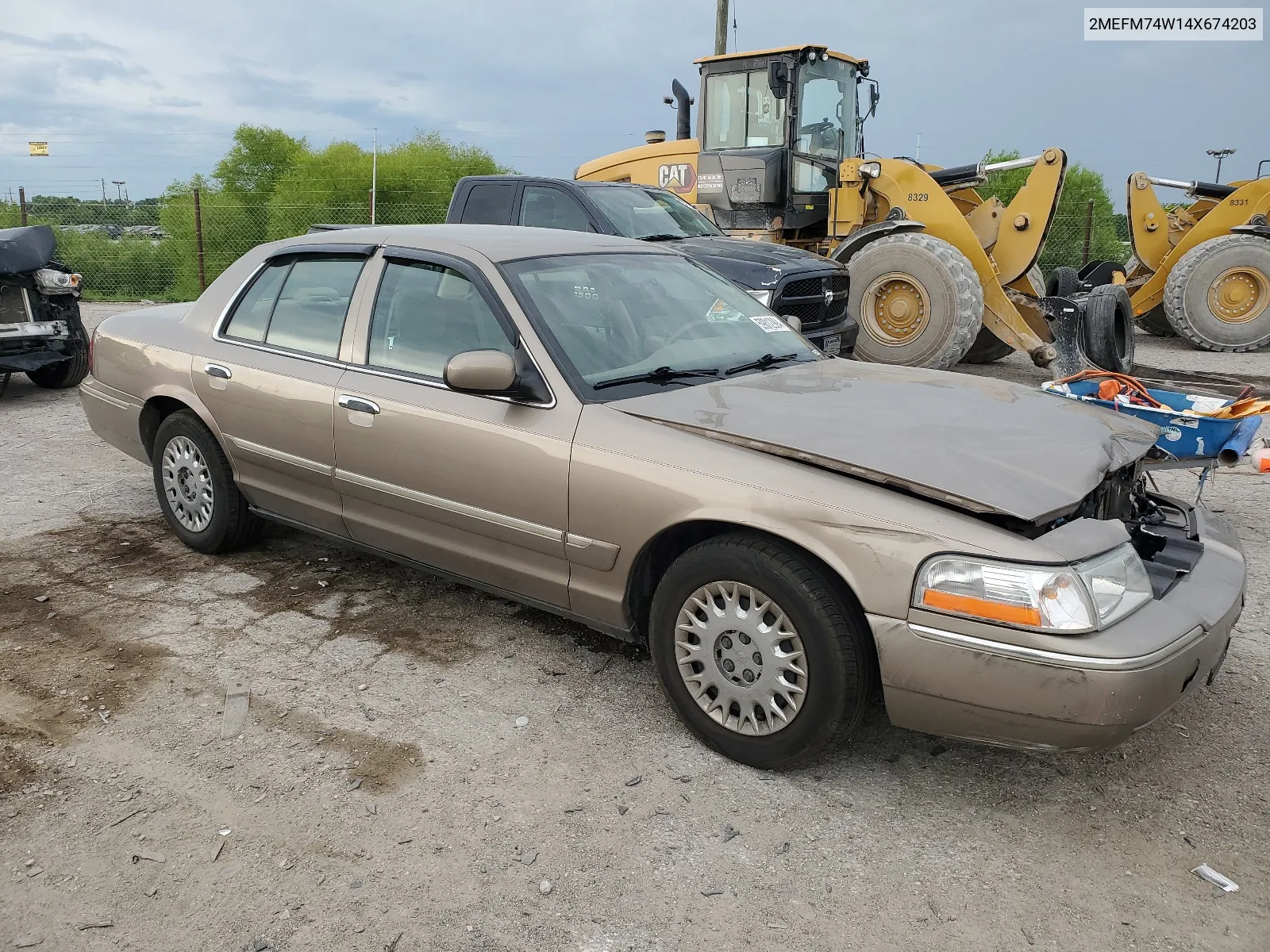 2004 Mercury Grand Marquis Gs VIN: 2MEFM74W14X674203 Lot: 59812994