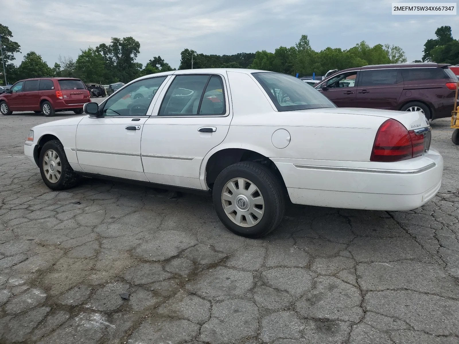 2004 Mercury Grand Marquis Ls VIN: 2MEFM75W34X667347 Lot: 61209224