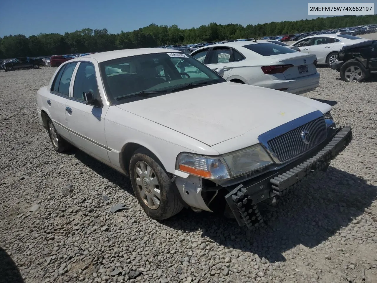 2004 Mercury Grand Marquis Ls VIN: 2MEFM75W74X662197 Lot: 61379534