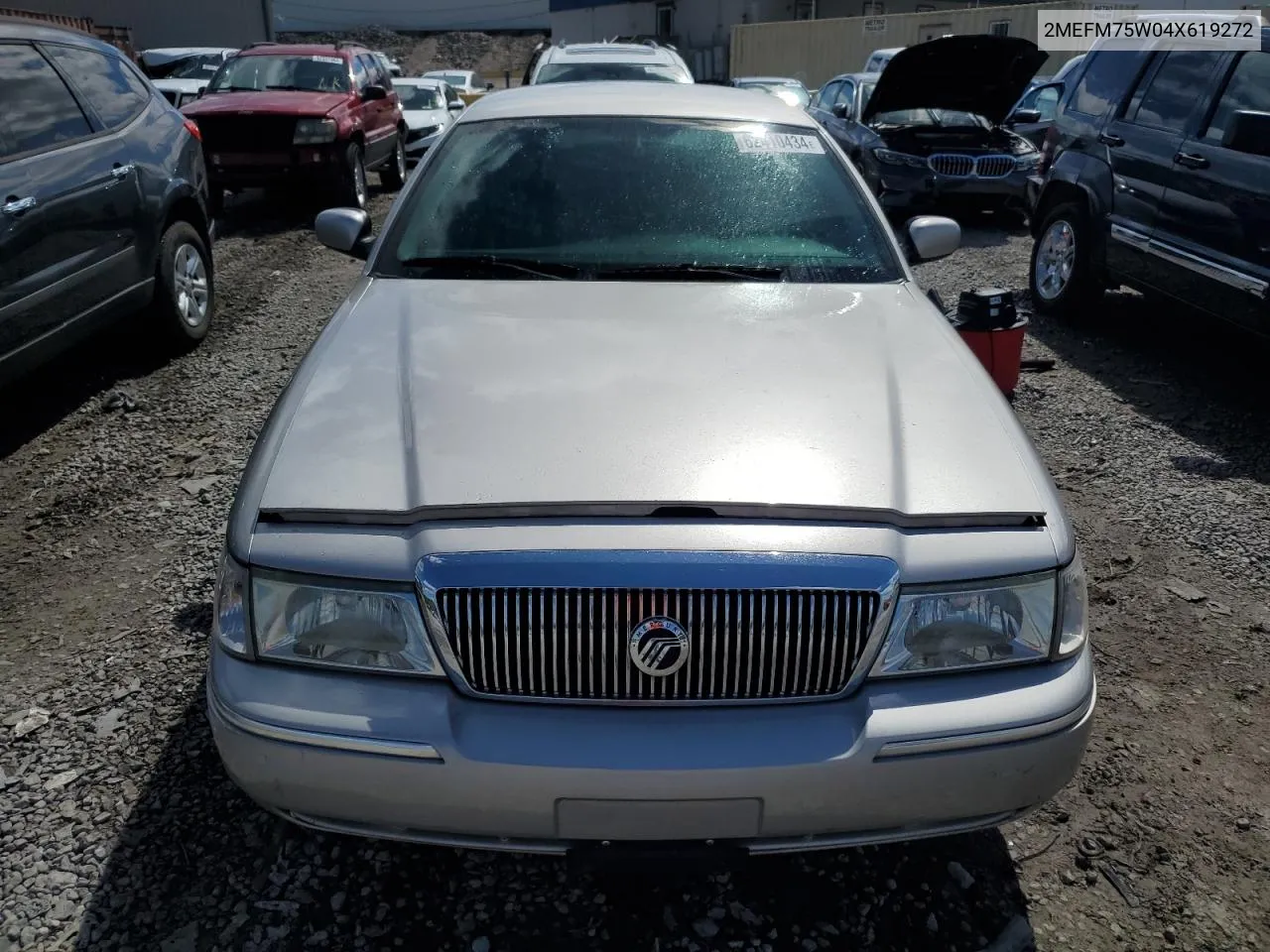 2004 Mercury Grand Marquis Ls VIN: 2MEFM75W04X619272 Lot: 62410434