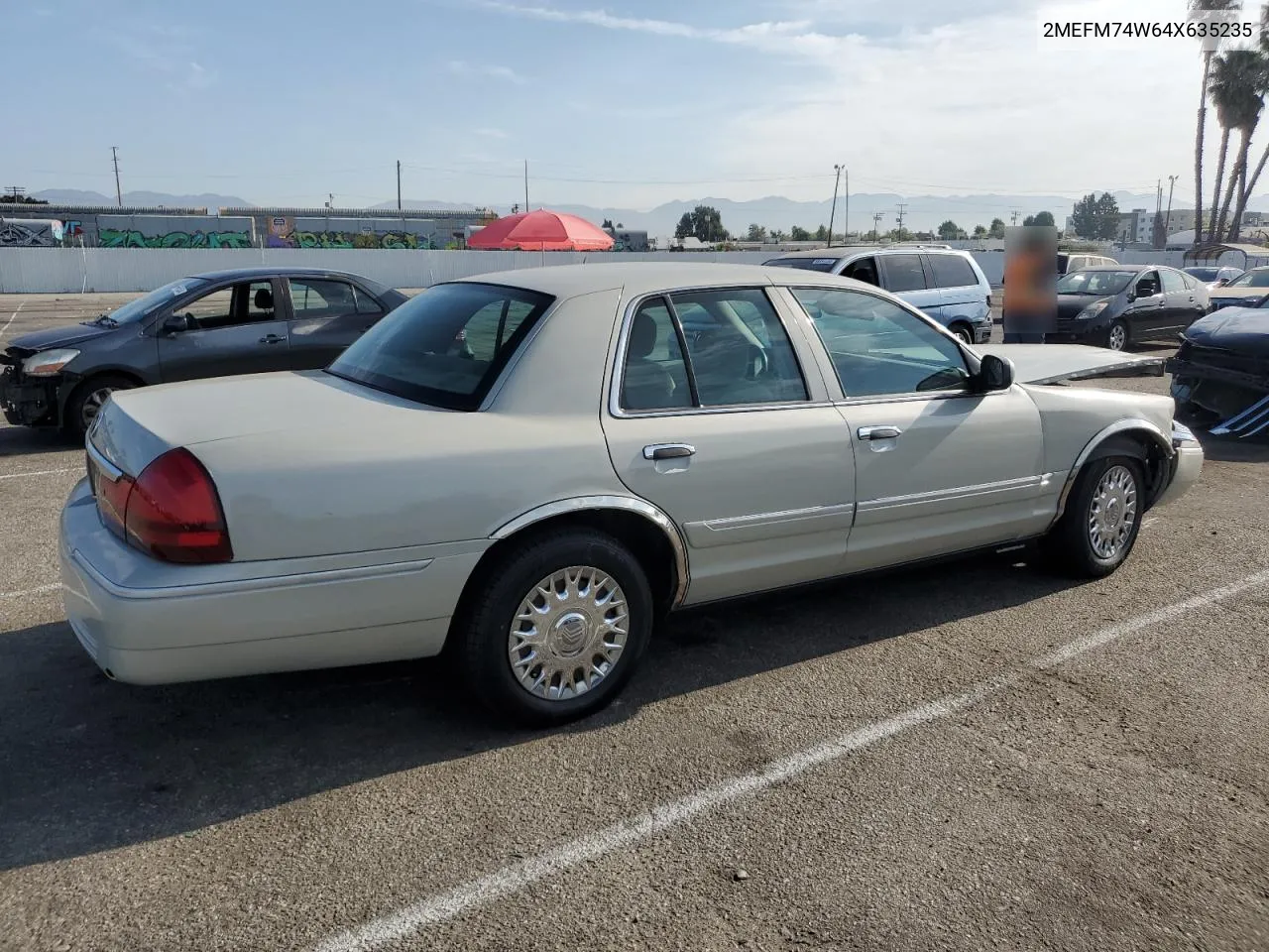 2004 Mercury Grand Marquis Gs VIN: 2MEFM74W64X635235 Lot: 65927924