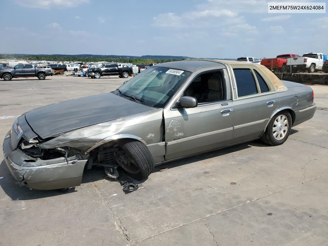 2004 Mercury Grand Marquis Ls VIN: 2MEFM75W24X624084 Lot: 66368904