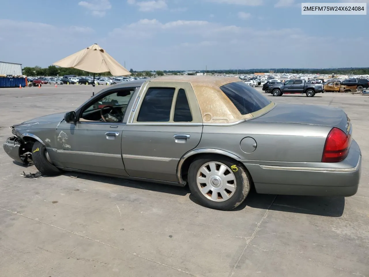 2004 Mercury Grand Marquis Ls VIN: 2MEFM75W24X624084 Lot: 66368904