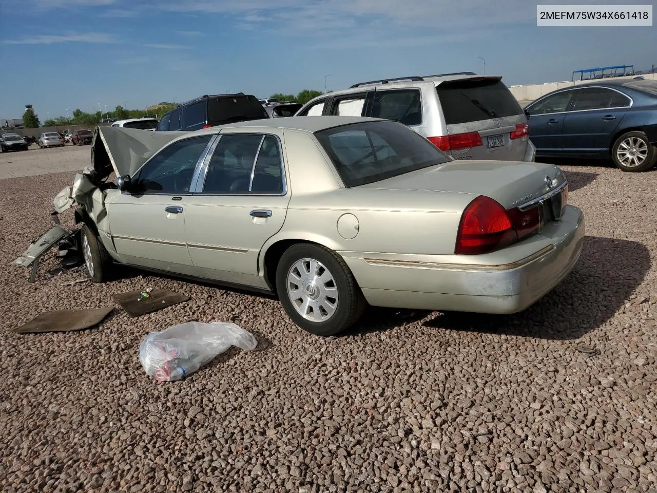 2004 Mercury Grand Marquis Ls VIN: 2MEFM75W34X661418 Lot: 66620794