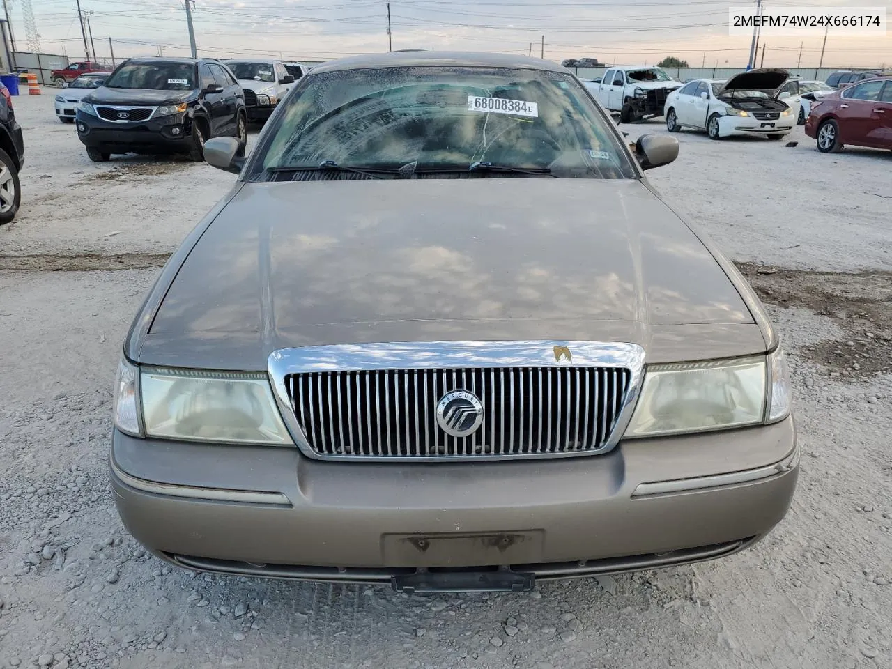 2004 Mercury Grand Marquis Gs VIN: 2MEFM74W24X666174 Lot: 68008384