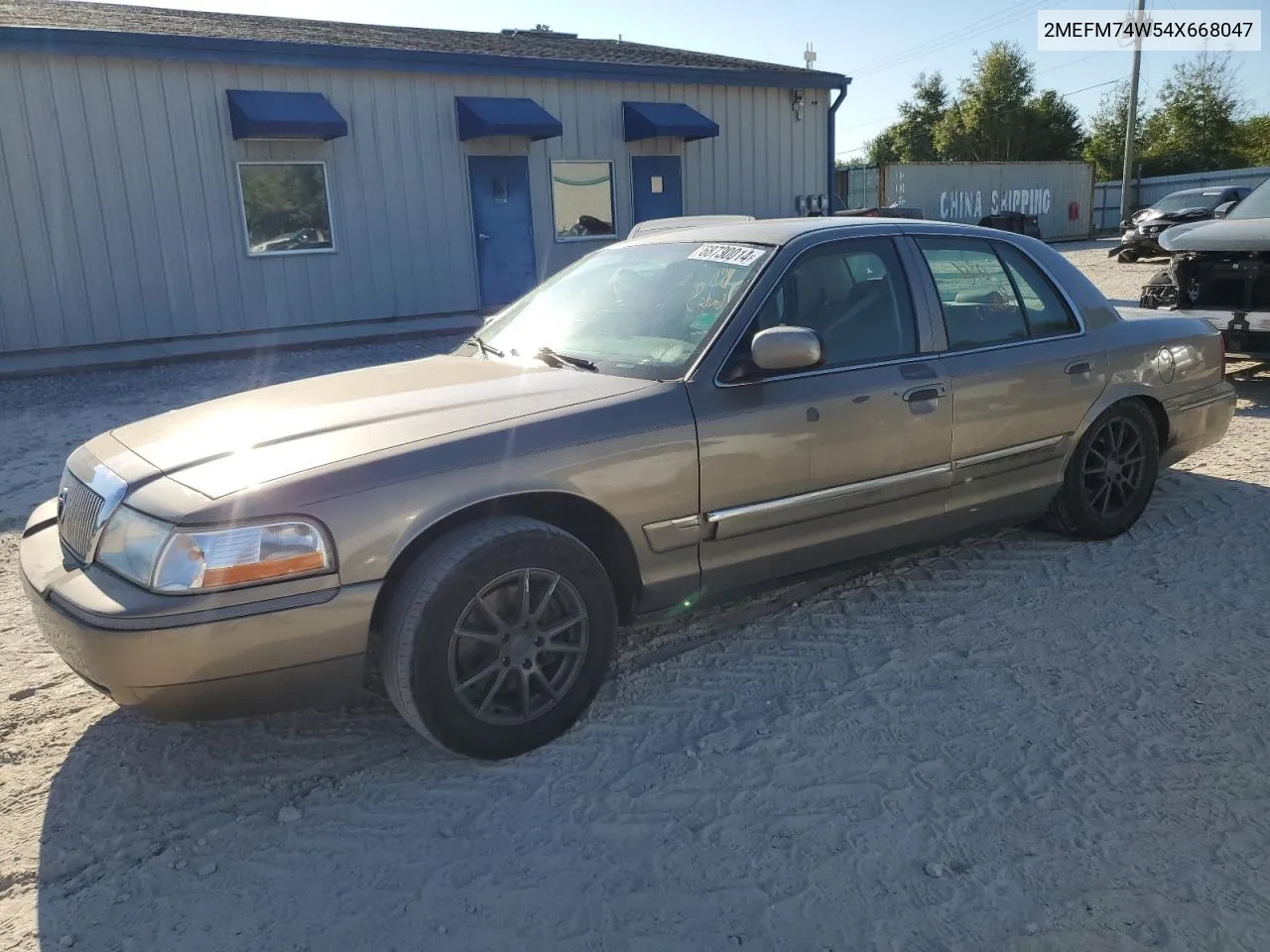 2004 Mercury Grand Marquis Gs VIN: 2MEFM74W54X668047 Lot: 68730014