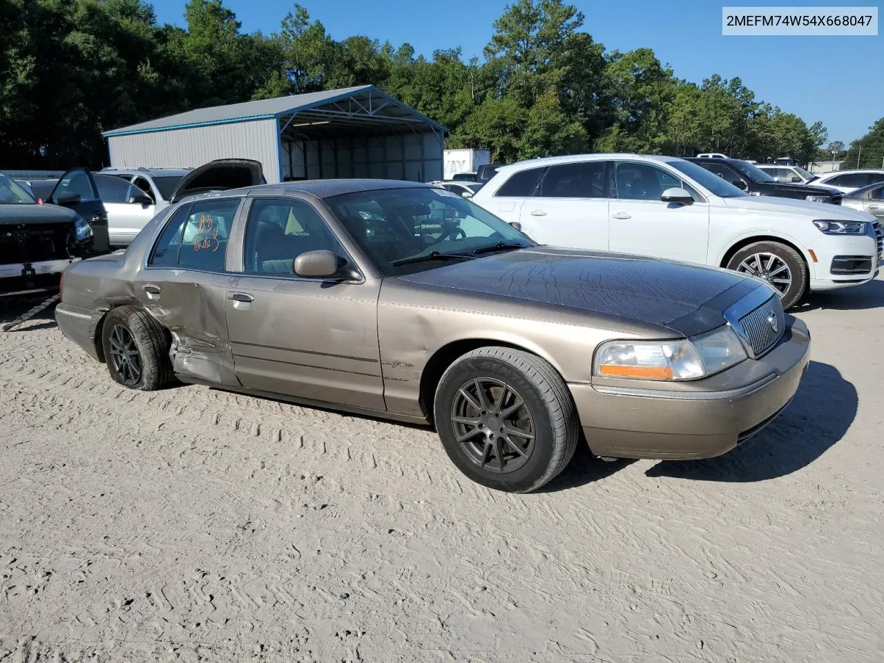 2004 Mercury Grand Marquis Gs VIN: 2MEFM74W54X668047 Lot: 68730014