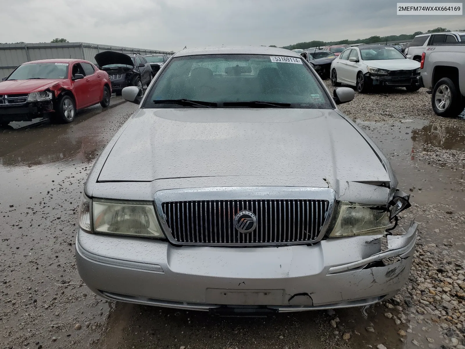 2004 Mercury Grand Marquis Gs VIN: 2MEFM74WX4X664169 Lot: 68802734