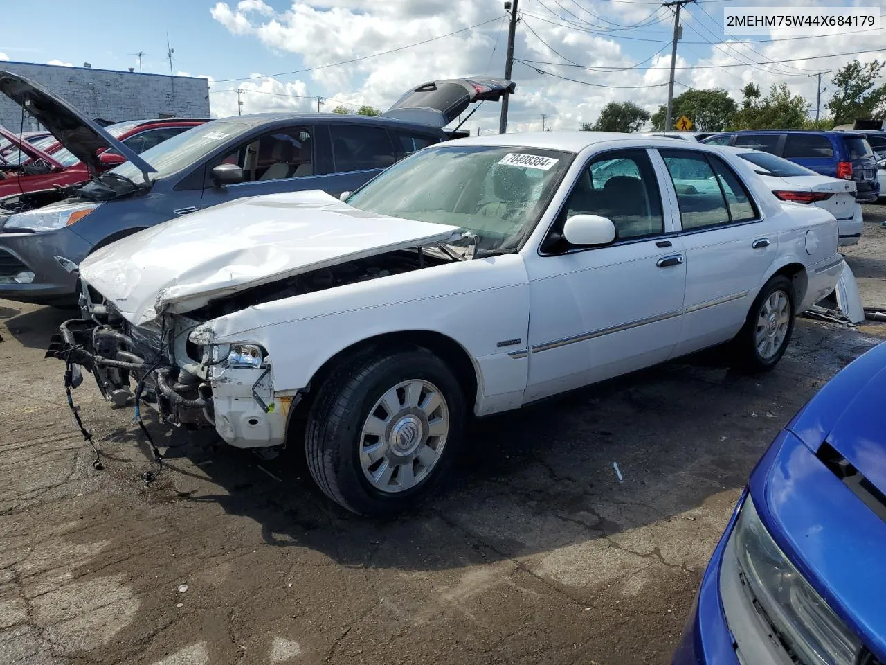 2004 Mercury Grand Marquis Ls VIN: 2MEHM75W44X684179 Lot: 70408384