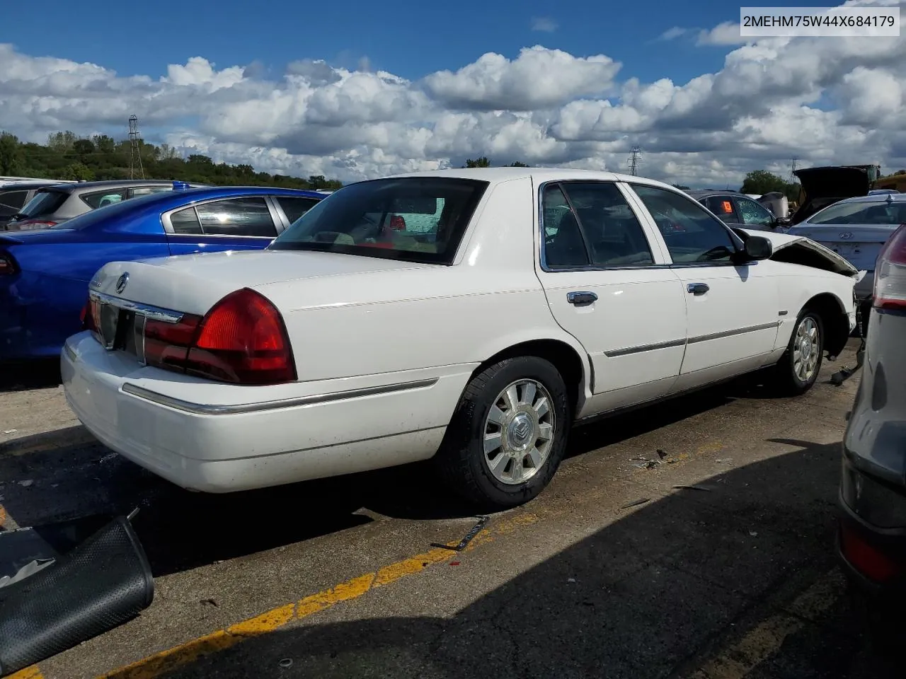 2004 Mercury Grand Marquis Ls VIN: 2MEHM75W44X684179 Lot: 70408384