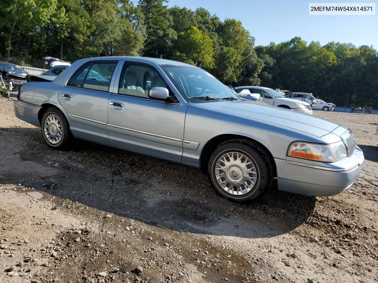 2004 Mercury Grand Marquis Gs VIN: 2MEFM74W54X614571 Lot: 70645184