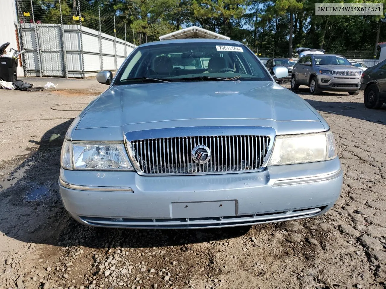 2004 Mercury Grand Marquis Gs VIN: 2MEFM74W54X614571 Lot: 70645184