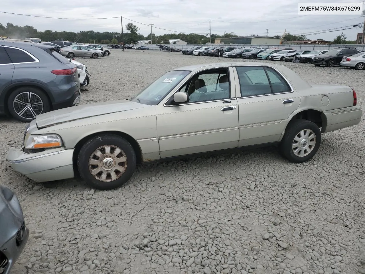 2004 Mercury Grand Marquis Ls VIN: 2MEFM75W84X676299 Lot: 70738294