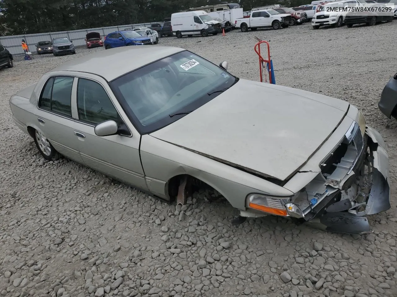 2004 Mercury Grand Marquis Ls VIN: 2MEFM75W84X676299 Lot: 70738294