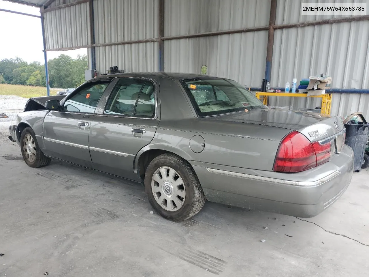 2004 Mercury Grand Marquis Ls VIN: 2MEHM75W64X663785 Lot: 71407054