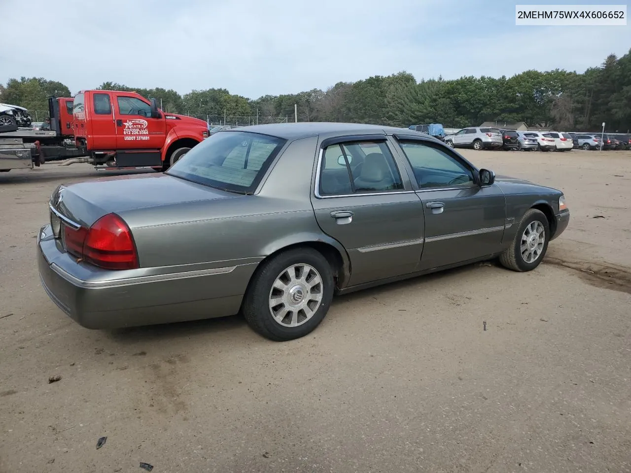 2004 Mercury Grand Marquis Ls VIN: 2MEHM75WX4X606652 Lot: 71744534