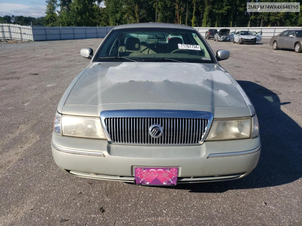 2004 Mercury Grand Marquis Gs VIN: 2MEFM74WX4X648795 Lot: 71767754