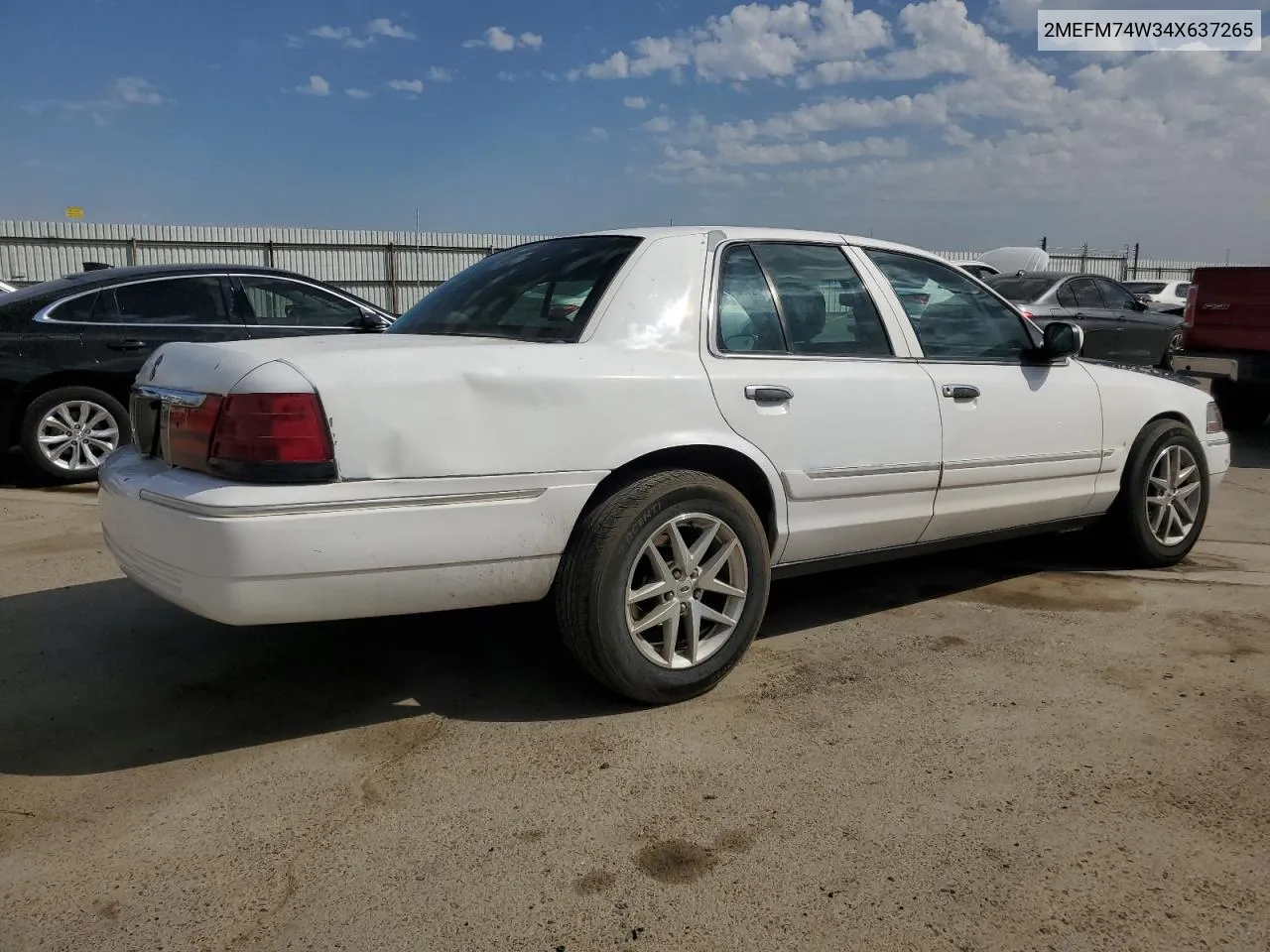 2004 Mercury Grand Marquis Gs VIN: 2MEFM74W34X637265 Lot: 72248594