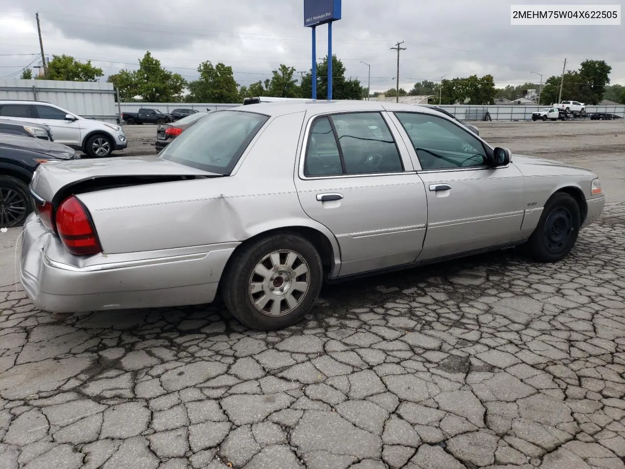 2004 Mercury Grand Marquis Ls VIN: 2MEHM75W04X622505 Lot: 72610224