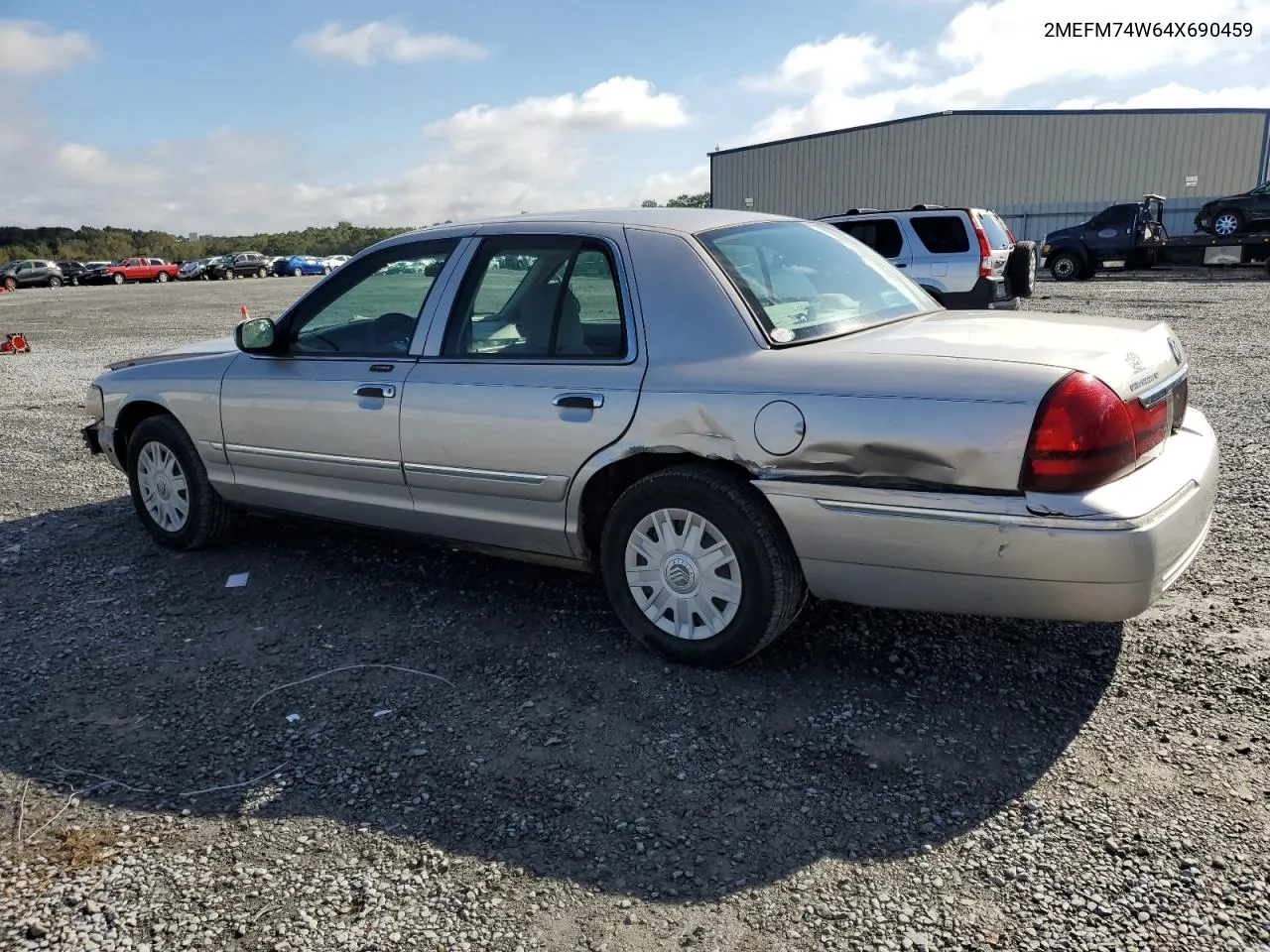 2004 Mercury Grand Marquis Gs VIN: 2MEFM74W64X690459 Lot: 73319764