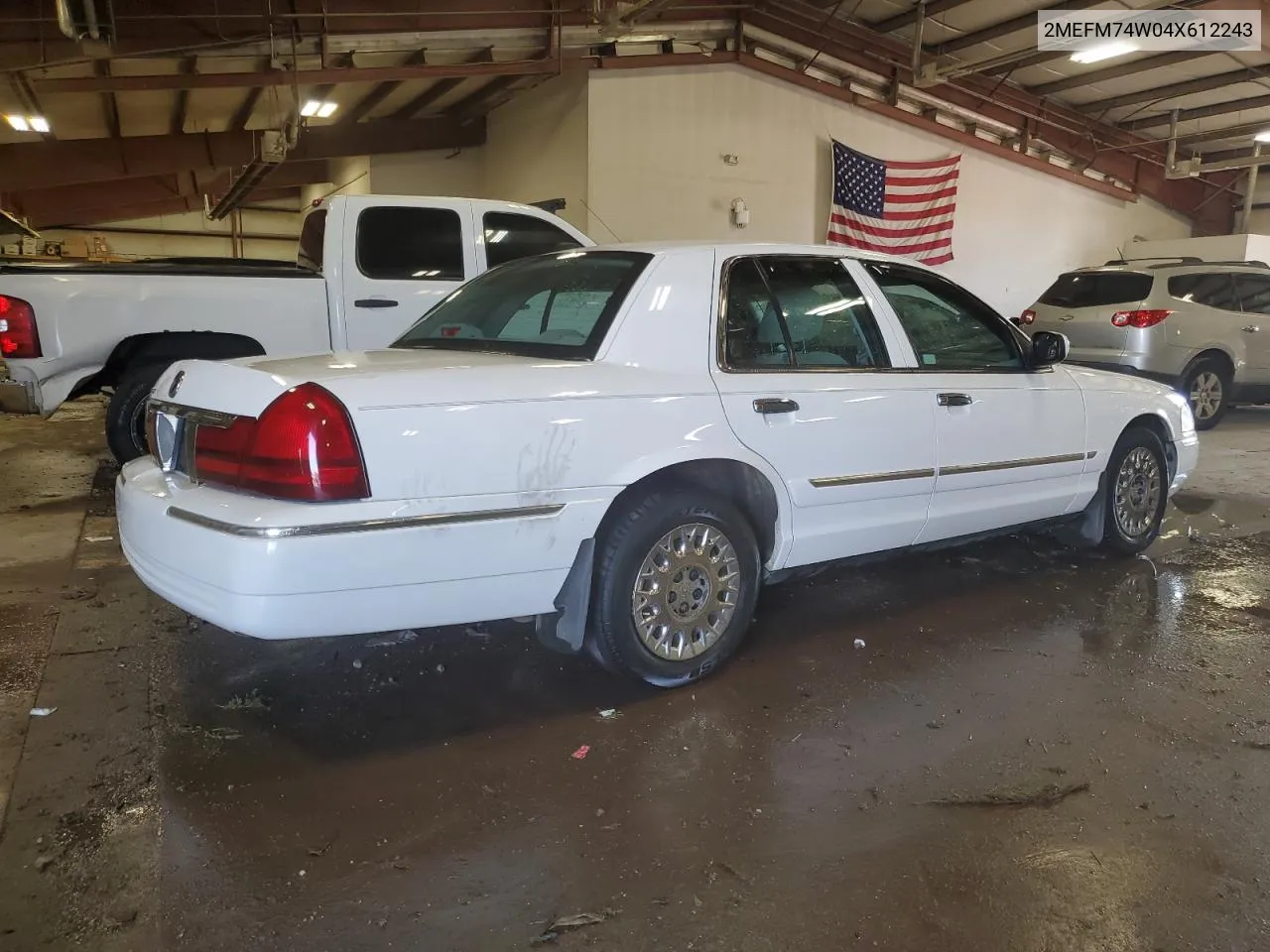 2004 Mercury Grand Marquis Gs VIN: 2MEFM74W04X612243 Lot: 73757014