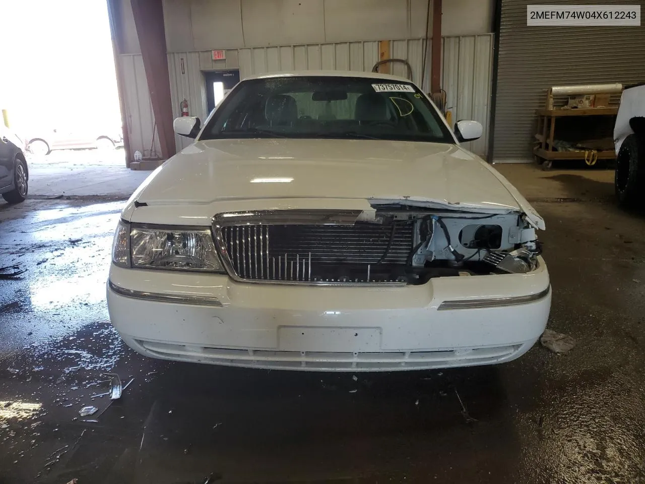 2004 Mercury Grand Marquis Gs VIN: 2MEFM74W04X612243 Lot: 73757014