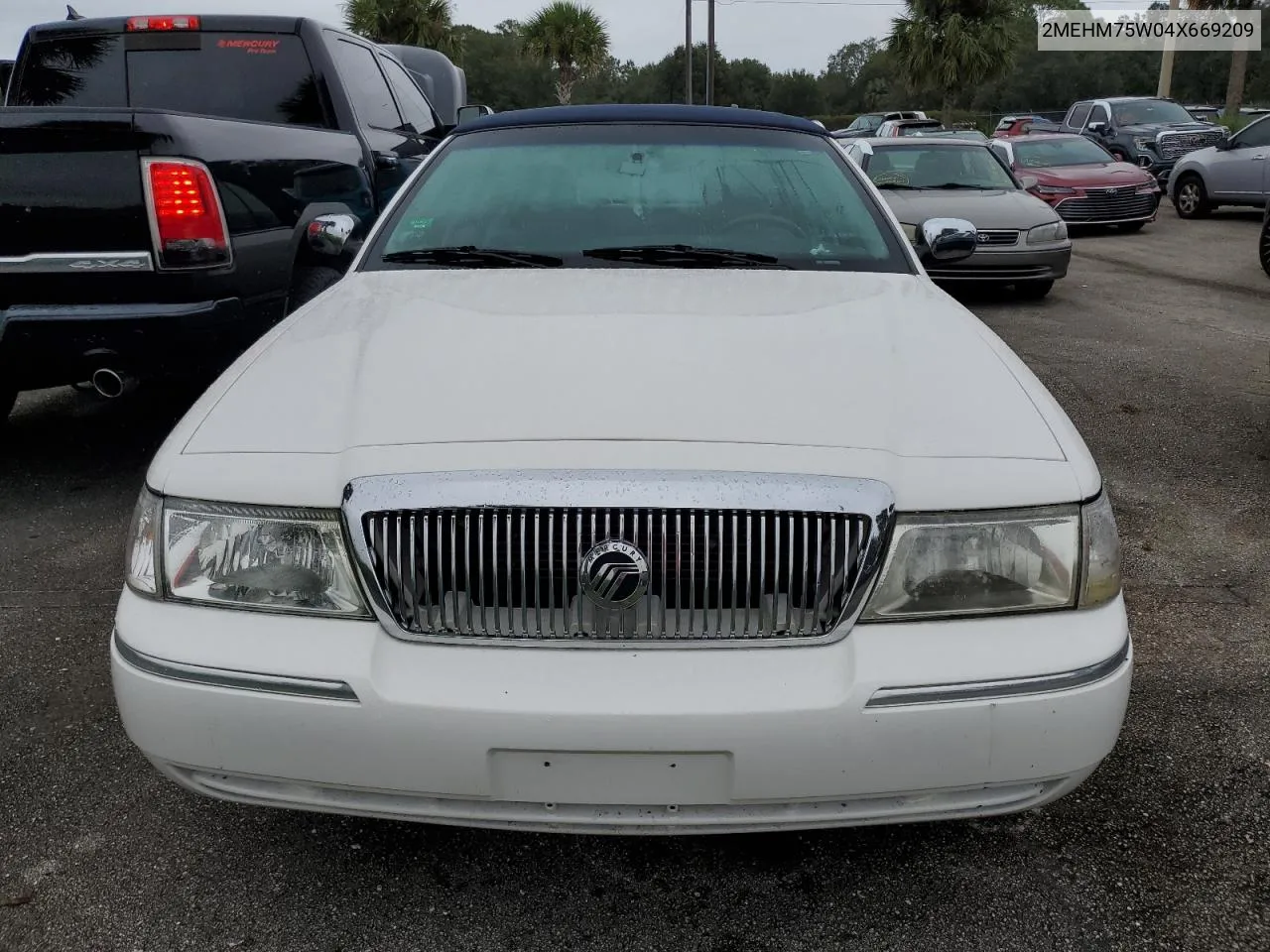 2004 Mercury Grand Marquis Ls VIN: 2MEHM75W04X669209 Lot: 74254404