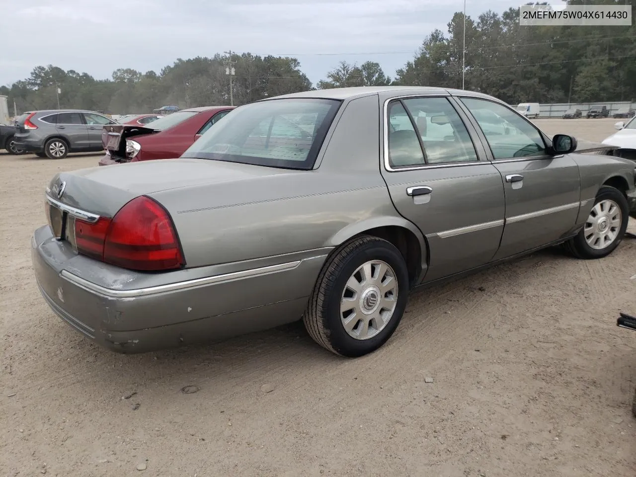 2004 Mercury Grand Marquis Ls VIN: 2MEFM75W04X614430 Lot: 74510904