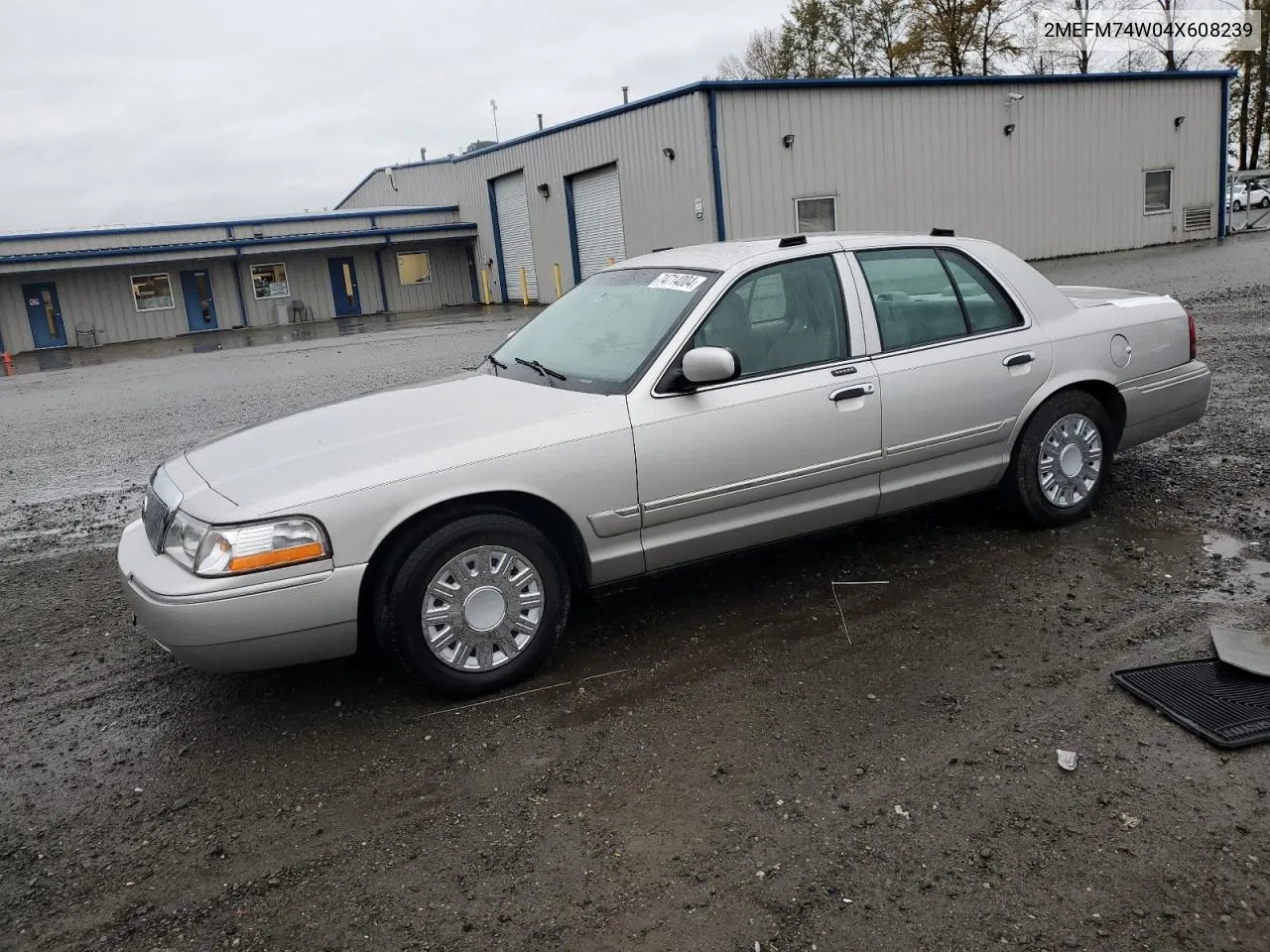 2004 Mercury Grand Marquis Gs VIN: 2MEFM74W04X608239 Lot: 74714004