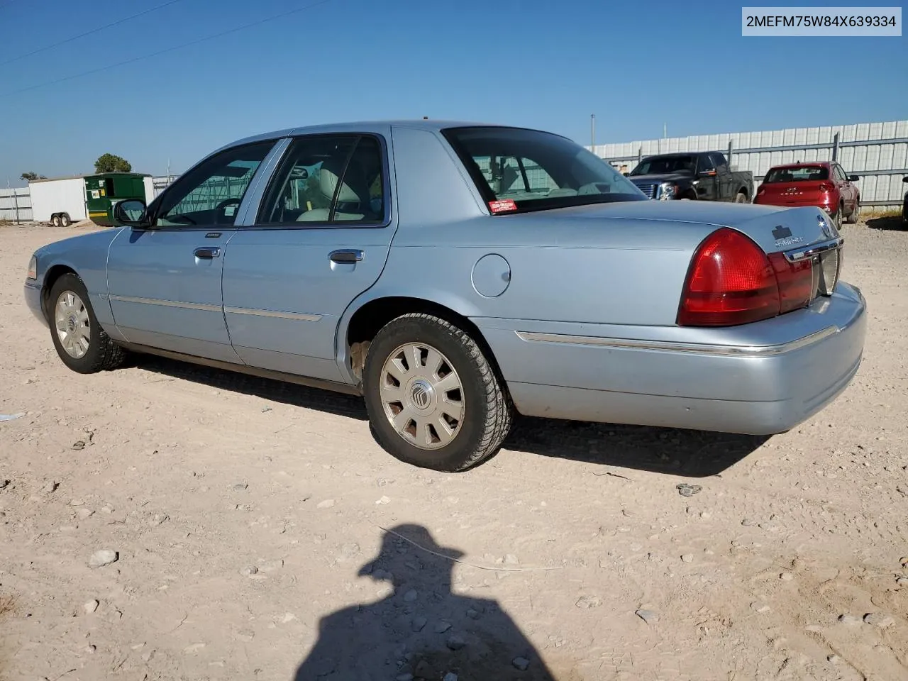 2004 Mercury Grand Marquis Ls VIN: 2MEFM75W84X639334 Lot: 74941634