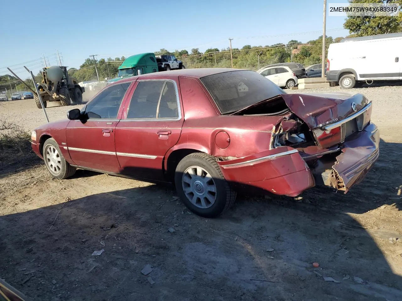 2004 Mercury Grand Marquis Ls VIN: 2MEHM75W94X683349 Lot: 75327724