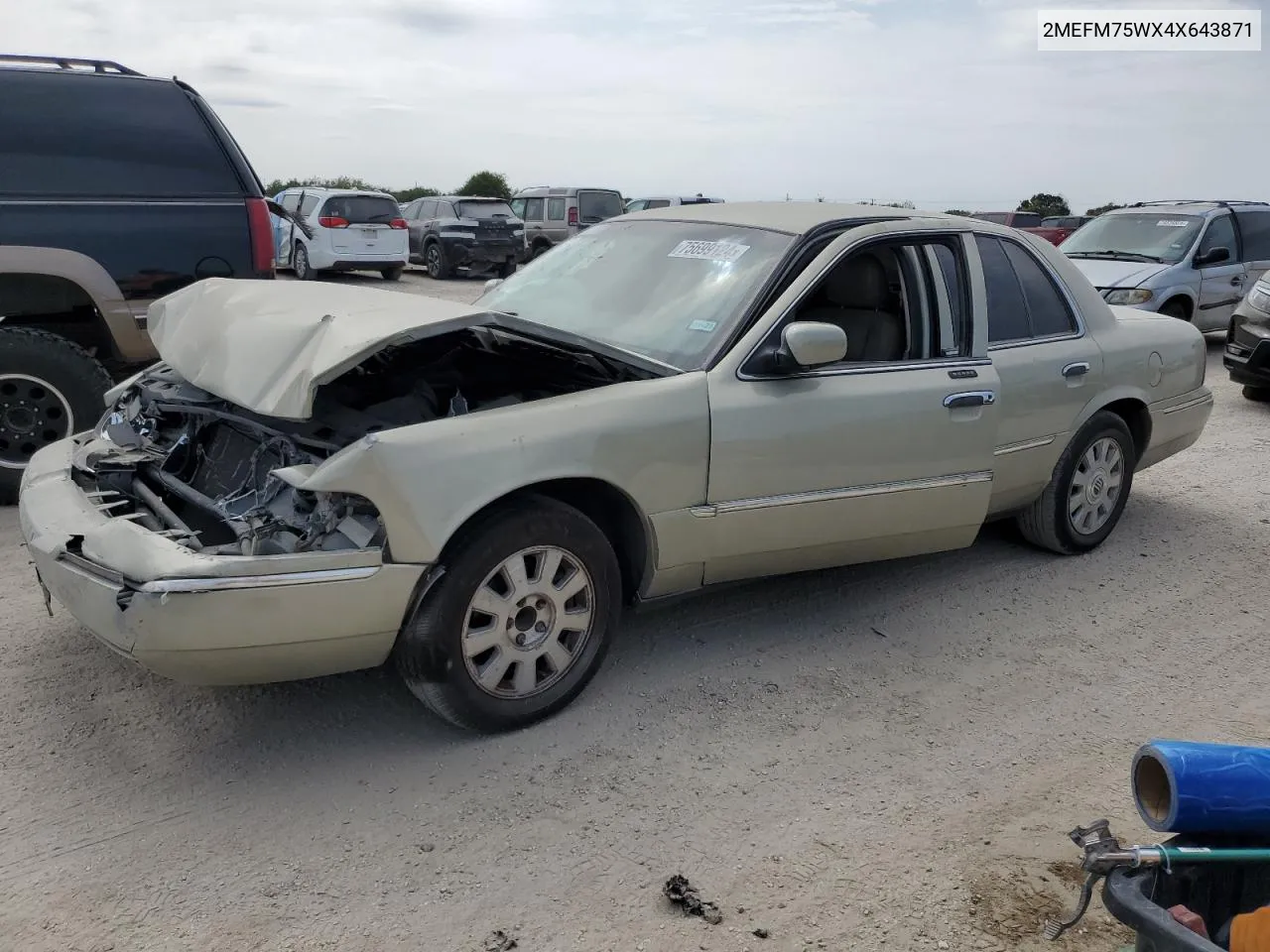 2004 Mercury Grand Marquis Ls VIN: 2MEFM75WX4X643871 Lot: 75699124