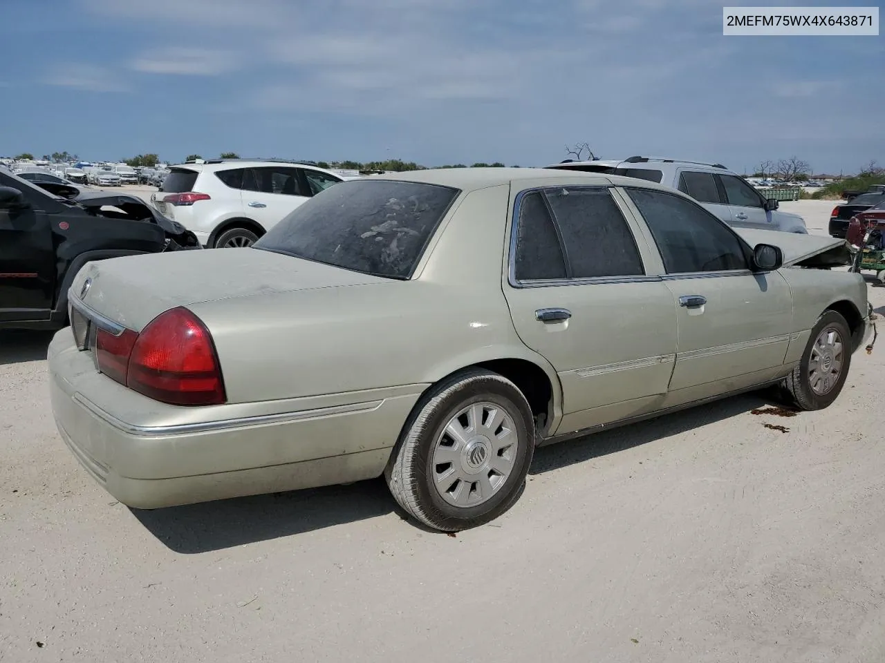 2004 Mercury Grand Marquis Ls VIN: 2MEFM75WX4X643871 Lot: 75699124