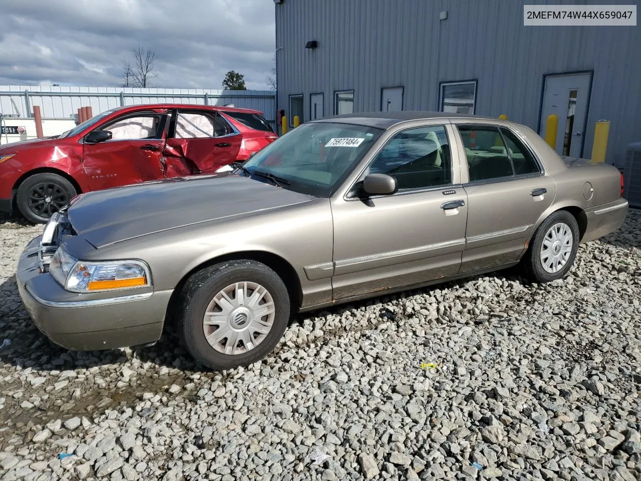 2004 Mercury Grand Marquis Gs VIN: 2MEFM74W44X659047 Lot: 75977484