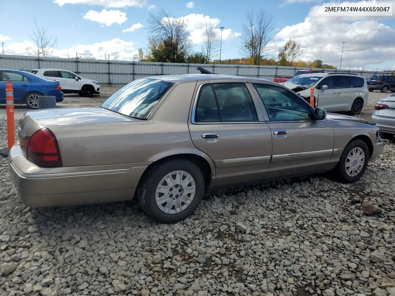 2004 Mercury Grand Marquis Gs VIN: 2MEFM74W44X659047 Lot: 75977484