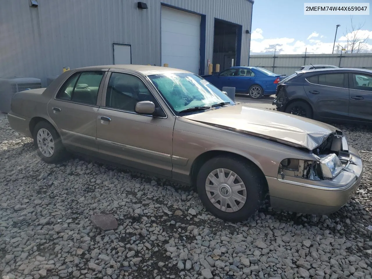 2004 Mercury Grand Marquis Gs VIN: 2MEFM74W44X659047 Lot: 75977484