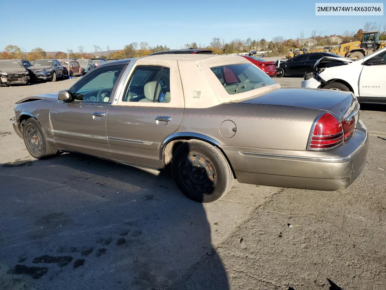 2004 Mercury Grand Marquis Gs VIN: 2MEFM74W14X630766 Lot: 76246434