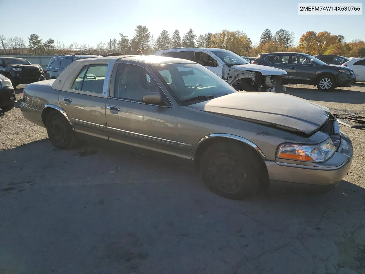 2004 Mercury Grand Marquis Gs VIN: 2MEFM74W14X630766 Lot: 76246434