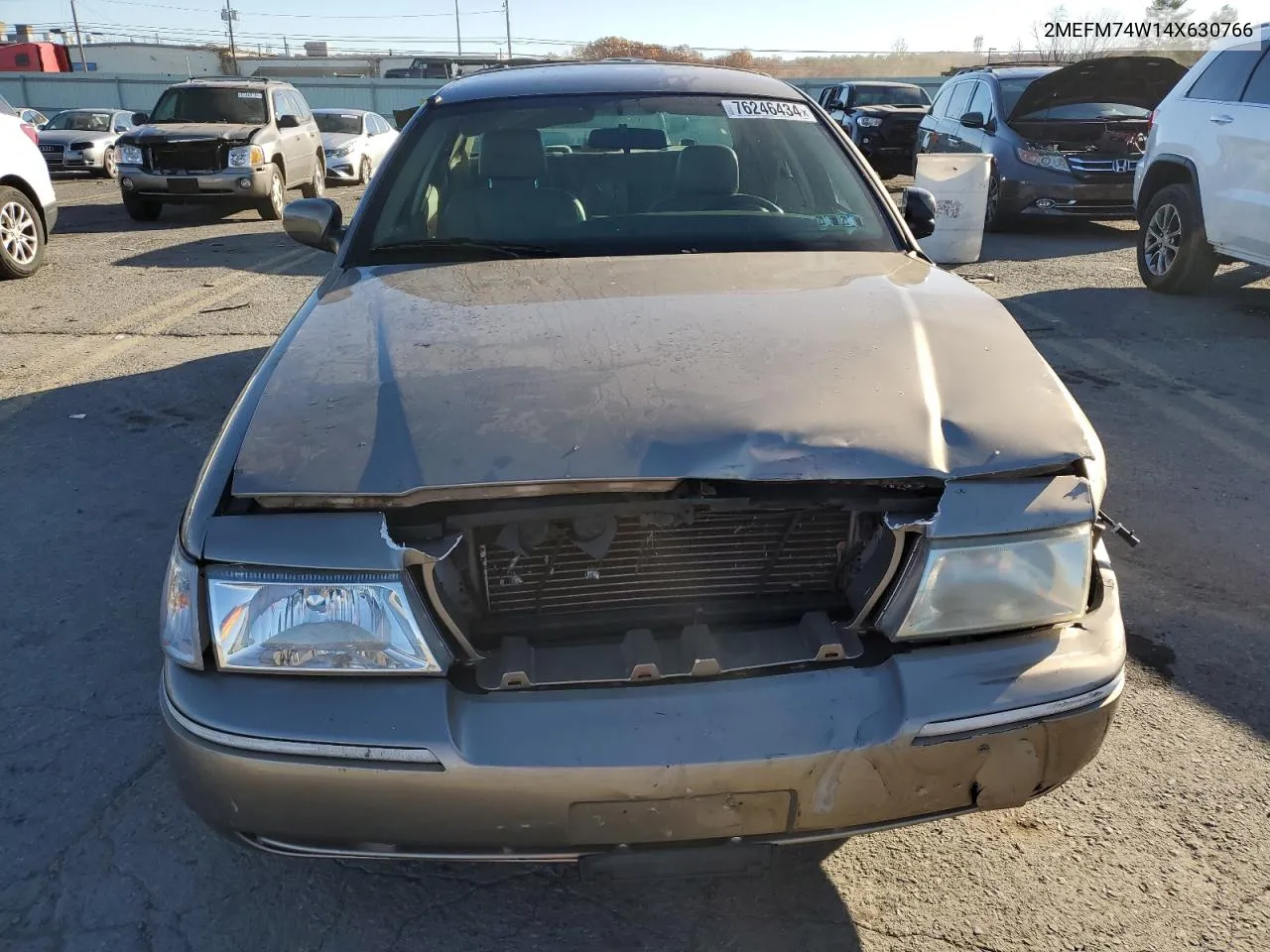 2004 Mercury Grand Marquis Gs VIN: 2MEFM74W14X630766 Lot: 76246434