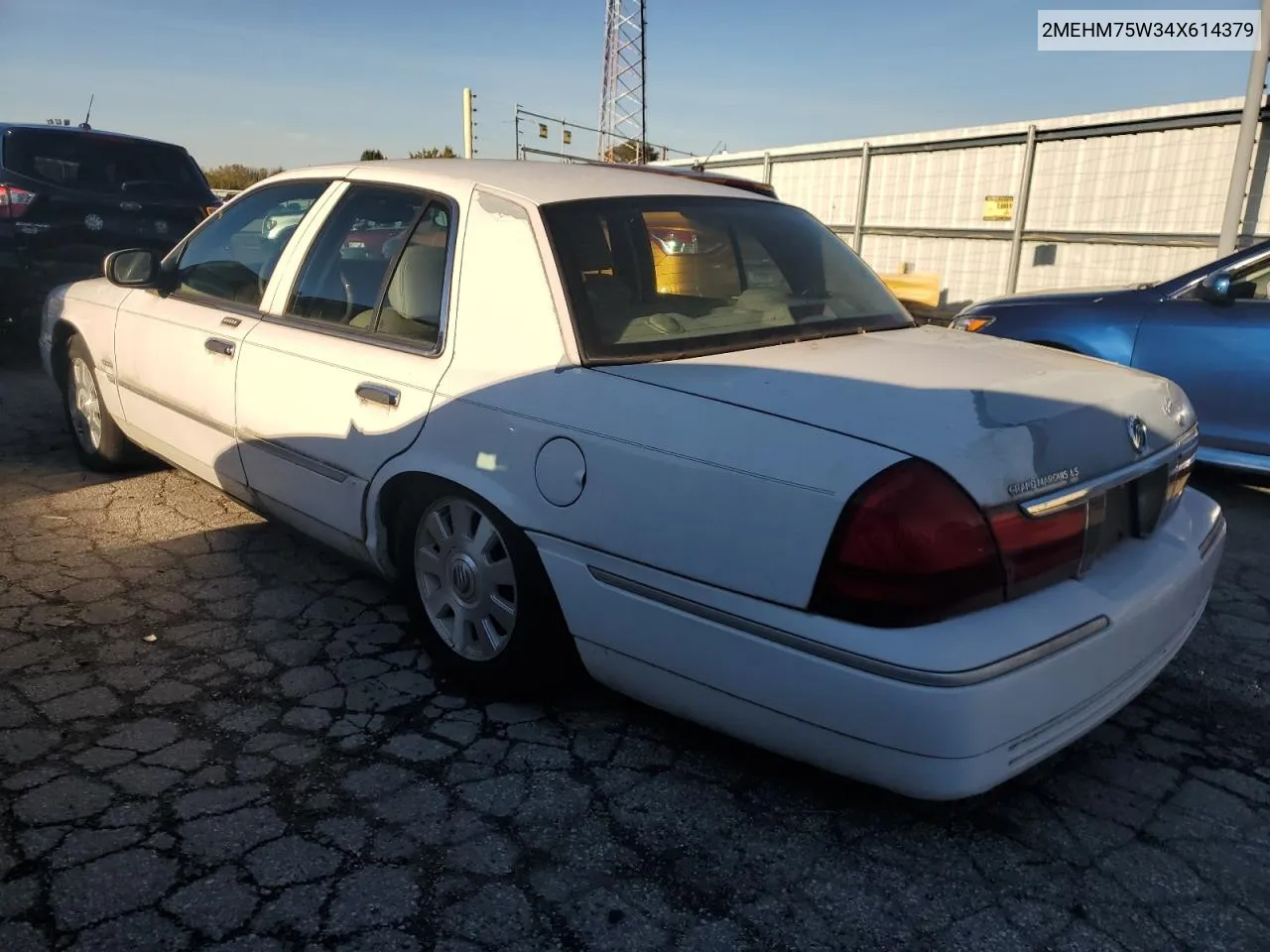 2004 Mercury Grand Marquis Ls VIN: 2MEHM75W34X614379 Lot: 76318754