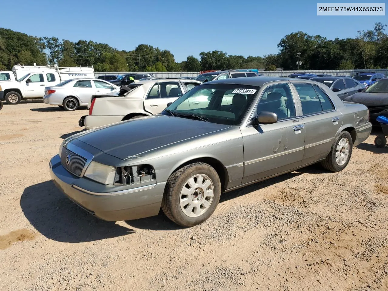 2004 Mercury Grand Marquis Ls VIN: 2MEFM75W44X656373 Lot: 76753834