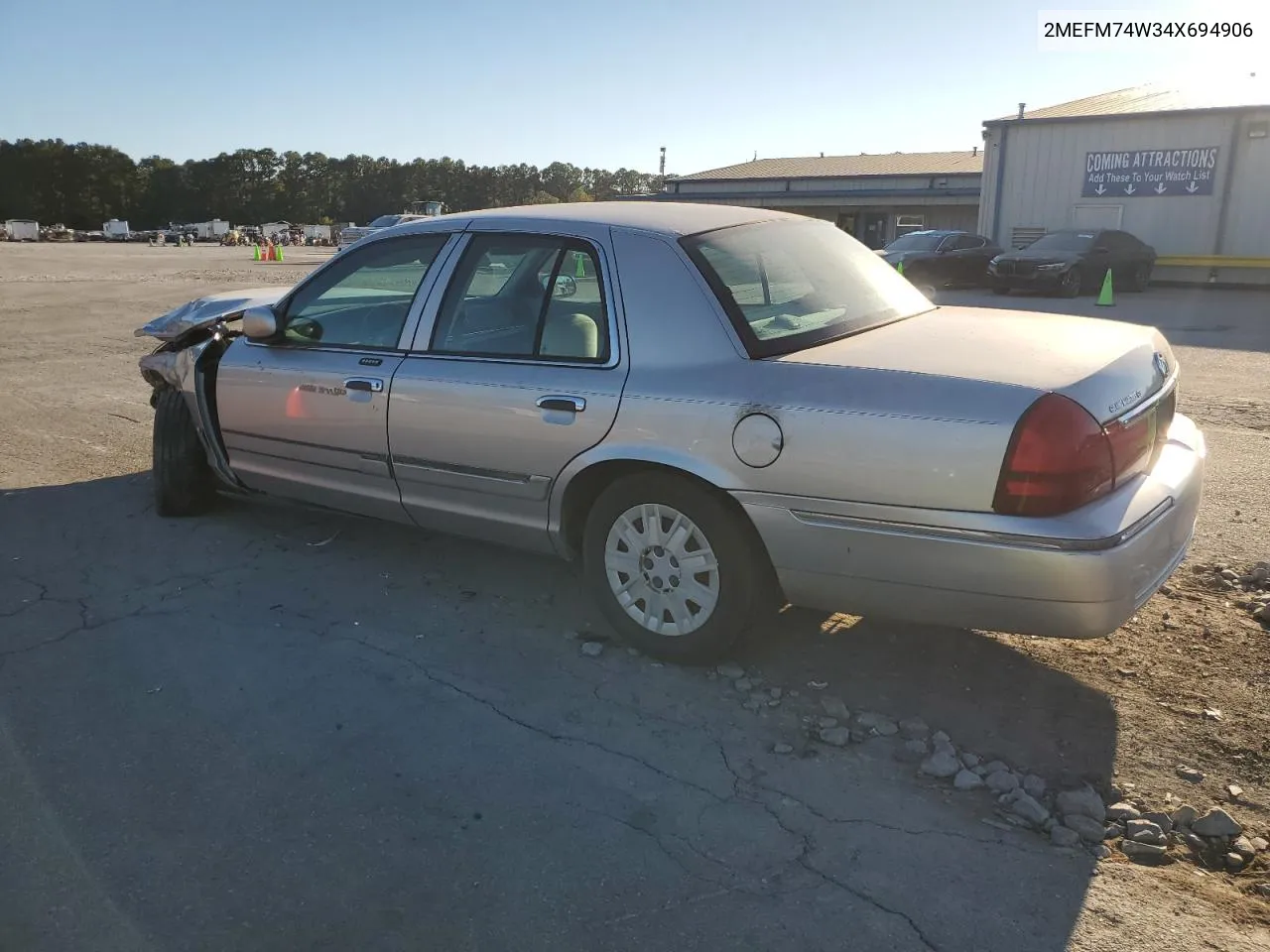 2004 Mercury Grand Marquis Gs VIN: 2MEFM74W34X694906 Lot: 77219244