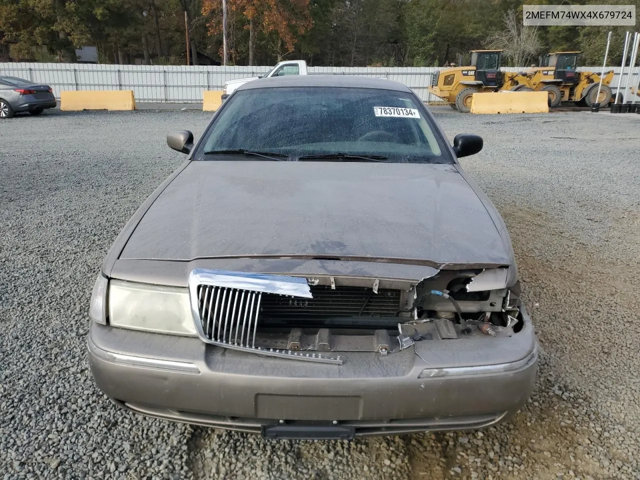 2004 Mercury Grand Marquis Gs VIN: 2MEFM74WX4X679724 Lot: 78370134