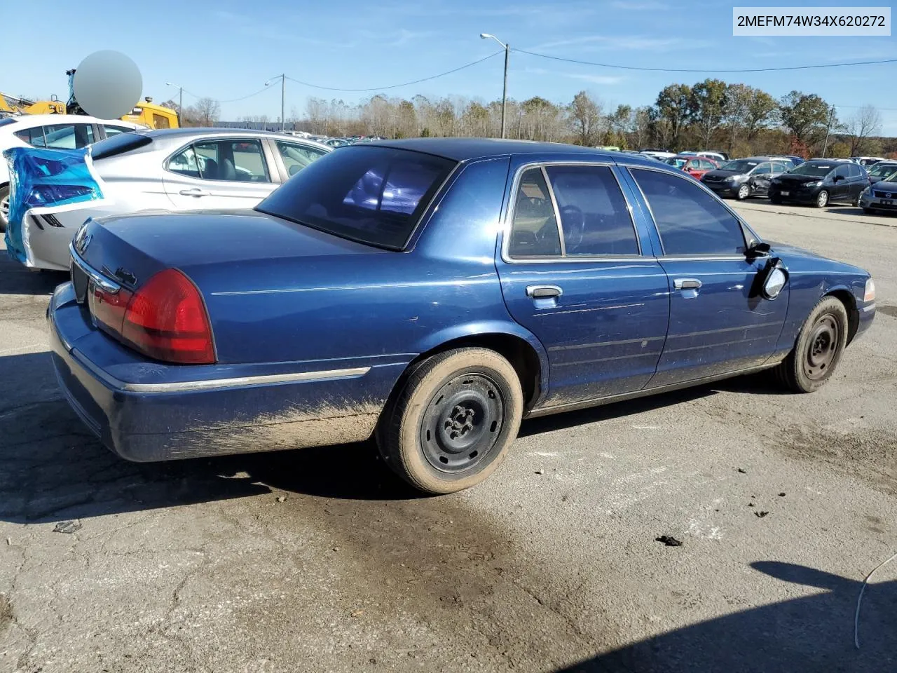 2004 Mercury Grand Marquis Gs VIN: 2MEFM74W34X620272 Lot: 78865854