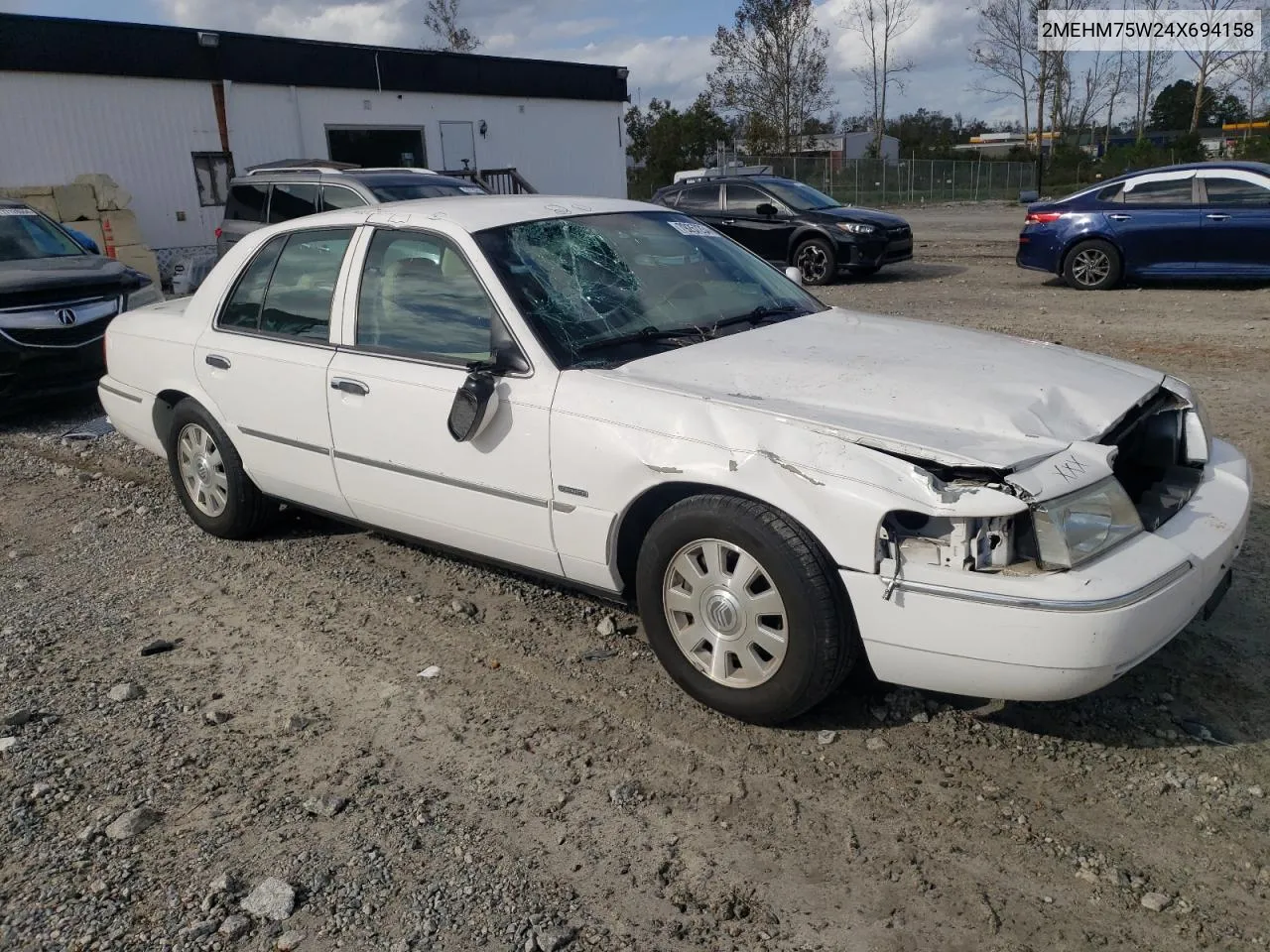 2004 Mercury Grand Marquis Ls VIN: 2MEHM75W24X694158 Lot: 79257254