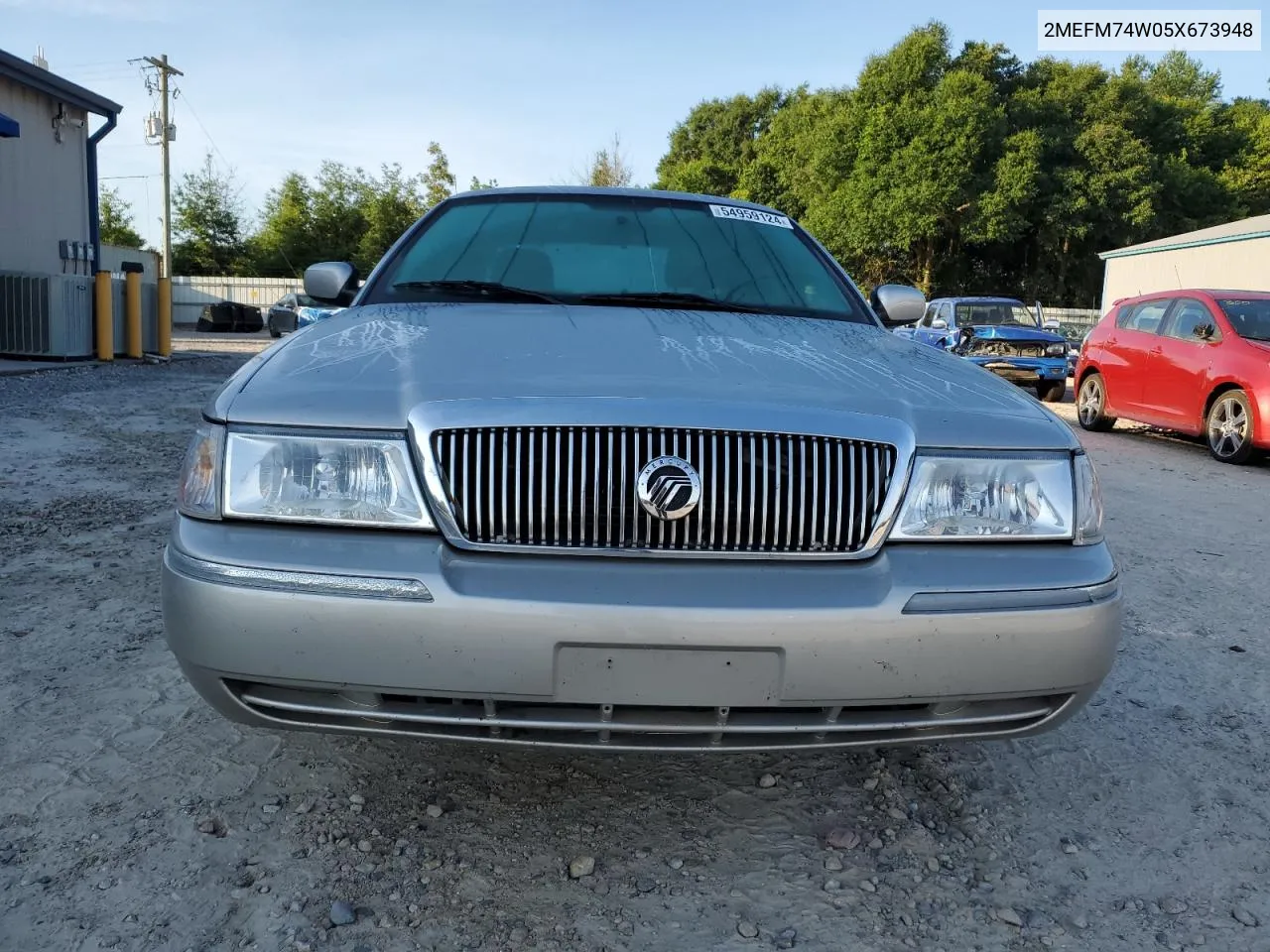 2005 Mercury Grand Marquis Gs VIN: 2MEFM74W05X673948 Lot: 54959124