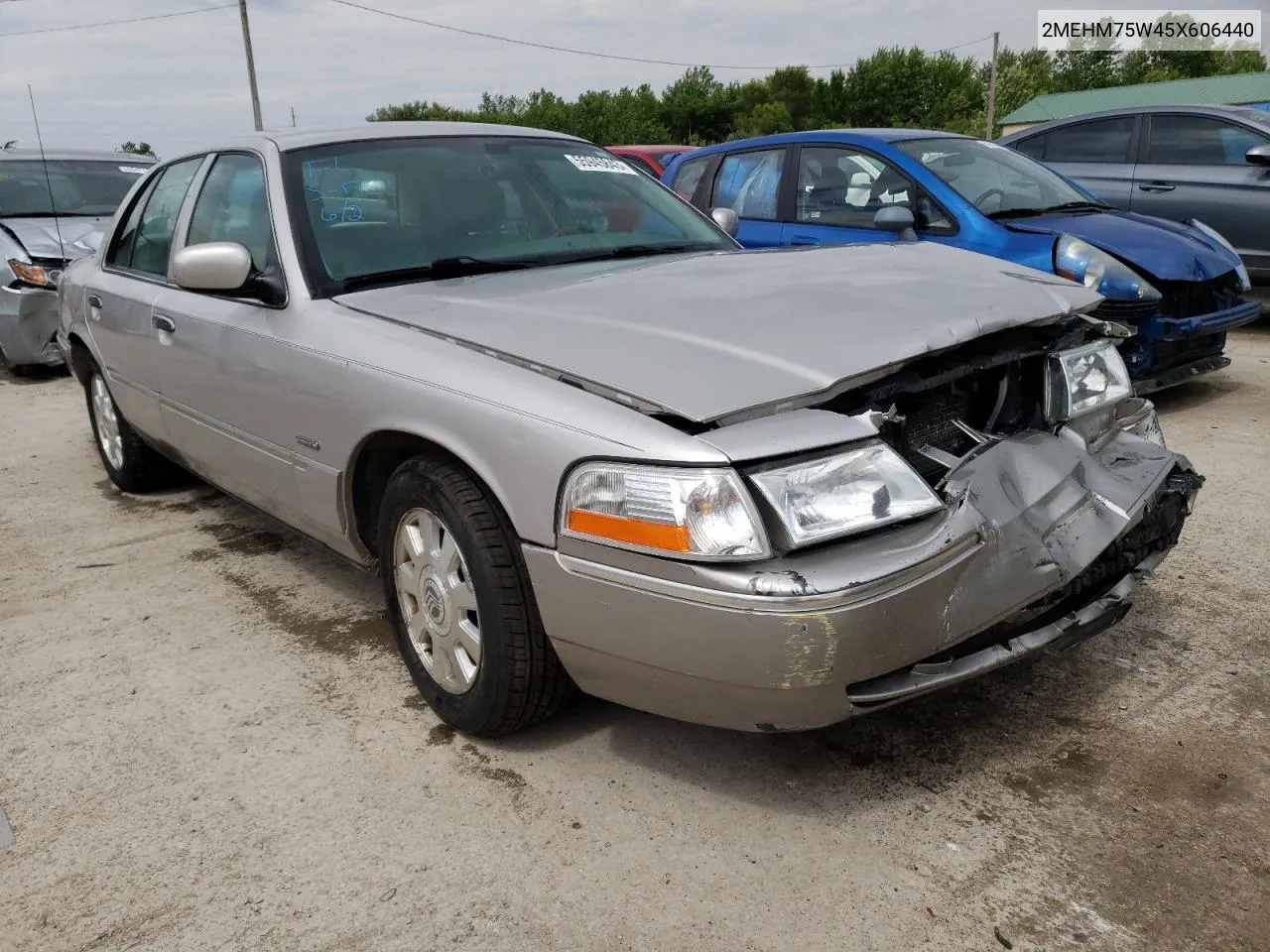 2005 Mercury Grand Marquis Ls VIN: 2MEHM75W45X606440 Lot: 55945843