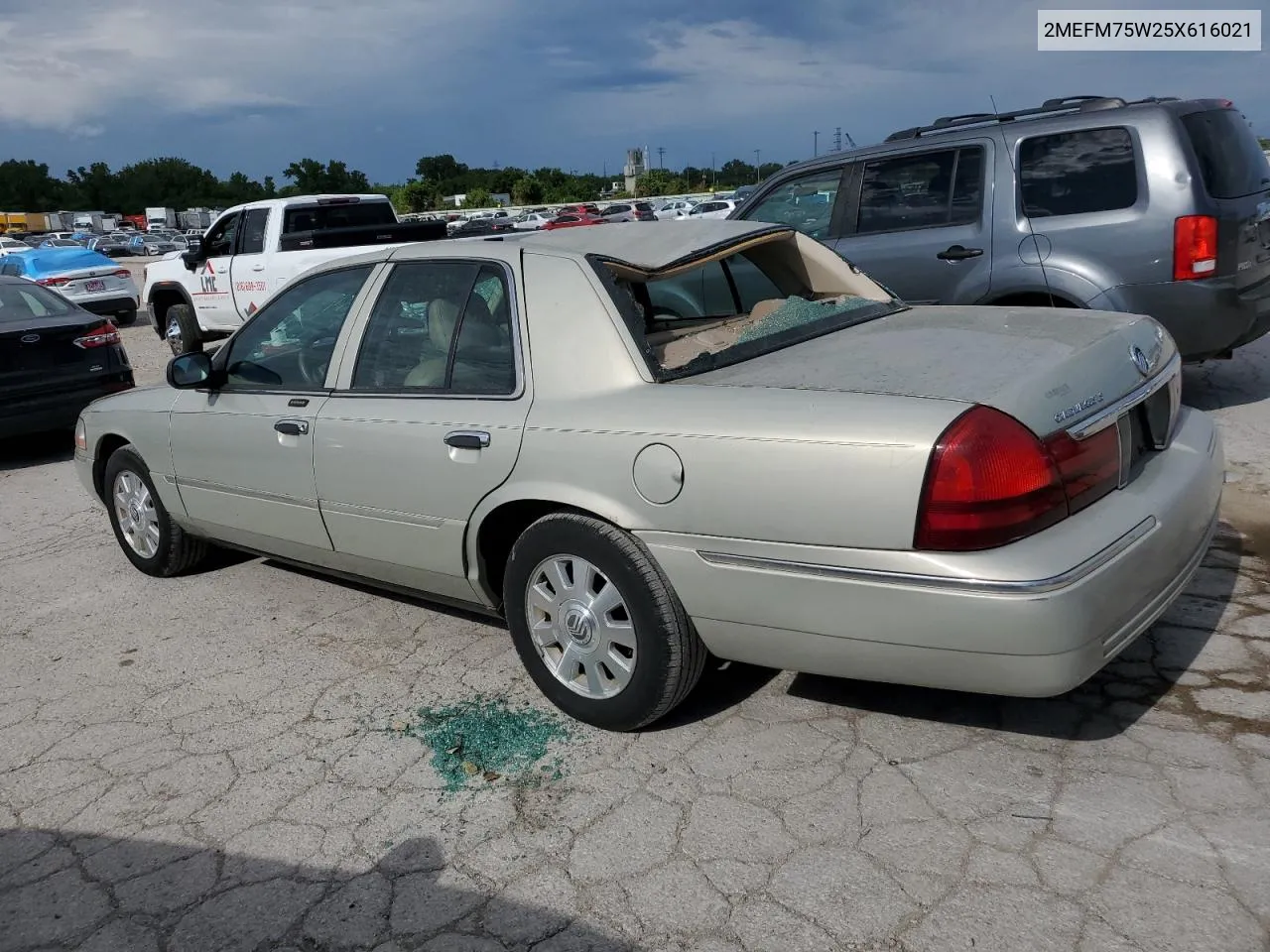 2005 Mercury Grand Marquis Ls VIN: 2MEFM75W25X616021 Lot: 57750794